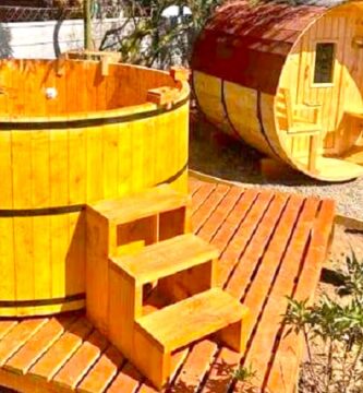 Cabañas con tinajas en Algarrobo
